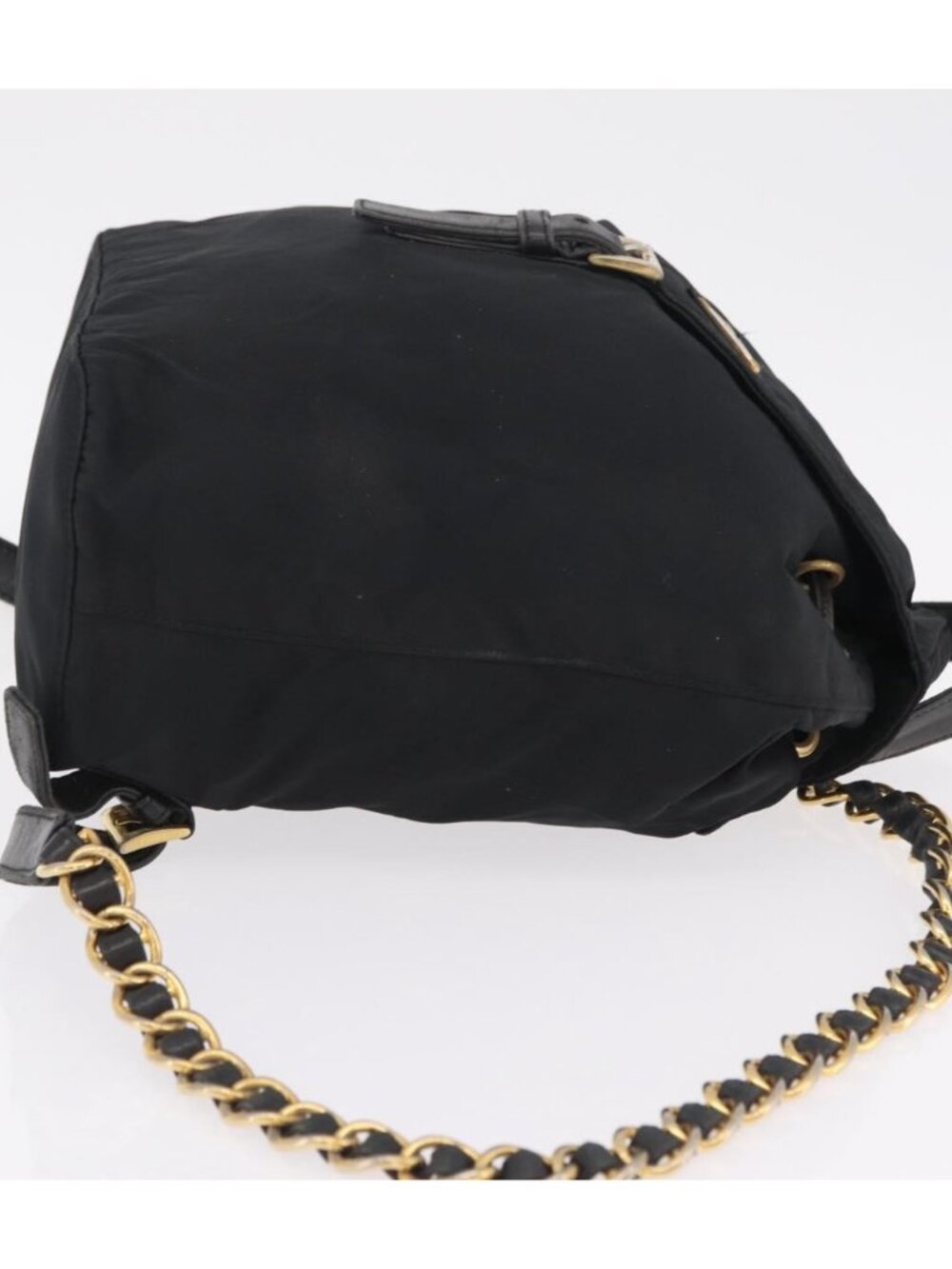 PRADA Backpack Nylon Black Gold - Picture 3 of 16